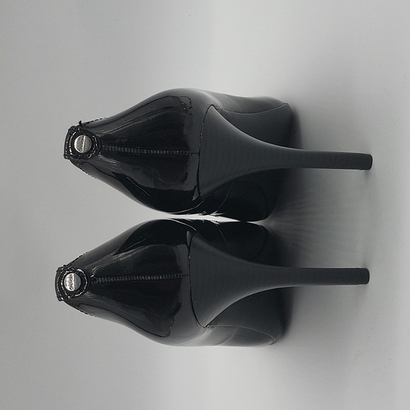 1050- Calvin Klein Women's Heel Black Shoes Size 8 - Picture 4 of 12